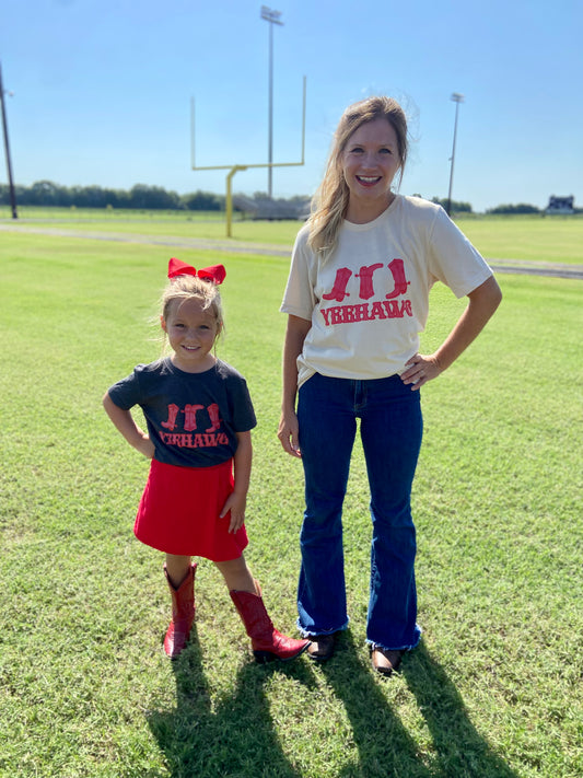 Yeehawg Boots Mom Tee-4 Colors Available