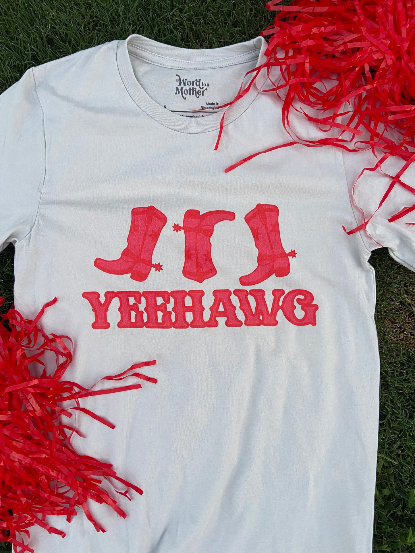 Yeehawg Boots Mom Tee-4 Colors Available