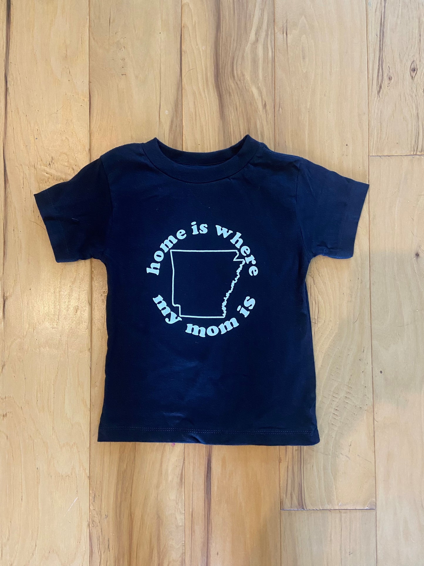 Arkansas Toddler Tee-Black