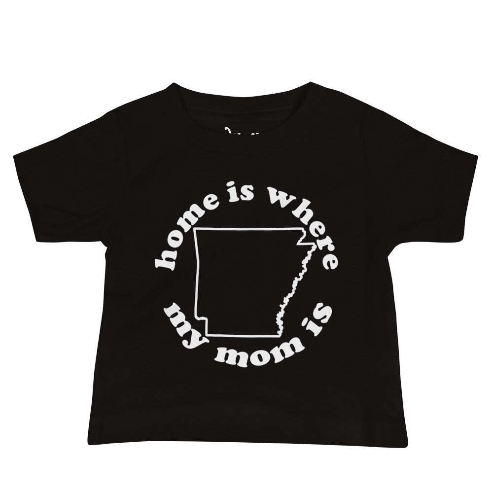 Arkansas Baby Tee- Black