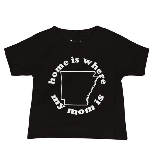 Arkansas Baby Tee- Black