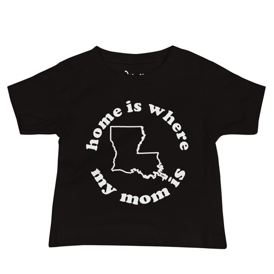Louisiana Baby Tee-Black
