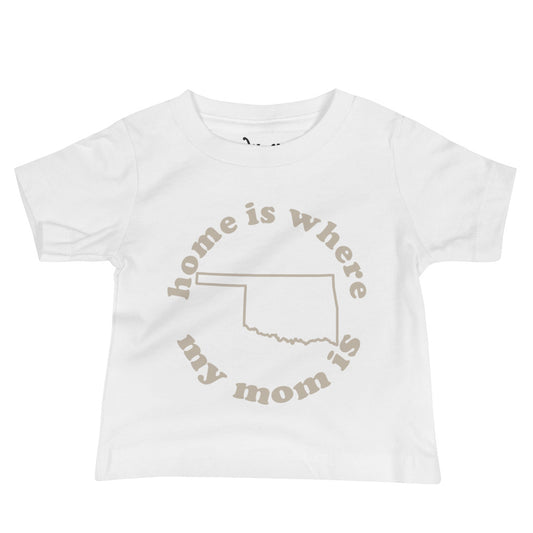 Oklahoma Baby Tee-Tan