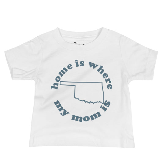 Oklahoma Baby Tee-Steel Blue