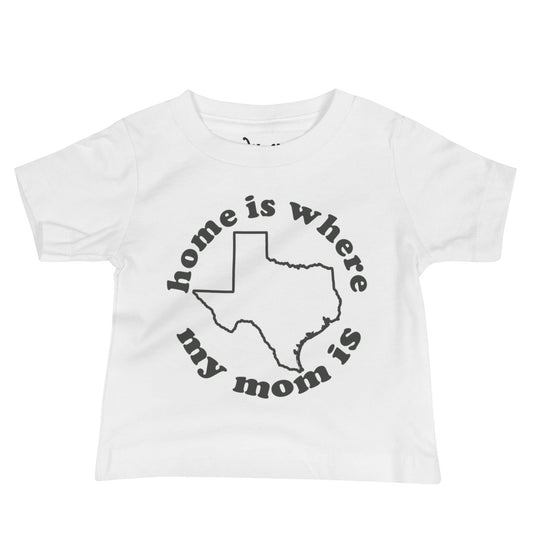 Texas Baby Tee-Asphalt