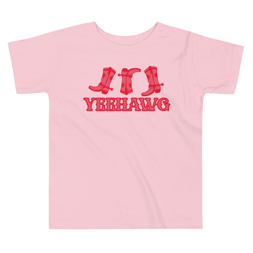 Yeehawg Boots Toddler Tee-3 Colors Available