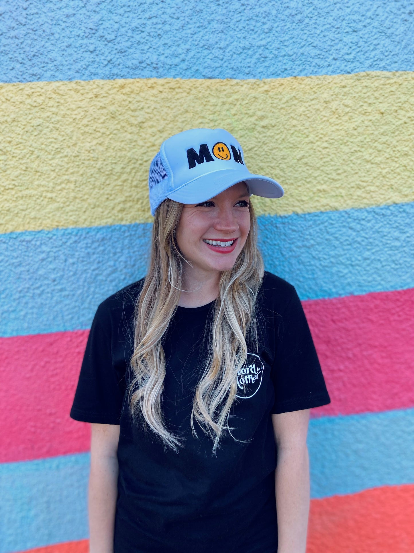 All Smiles Mom Trucker Hat