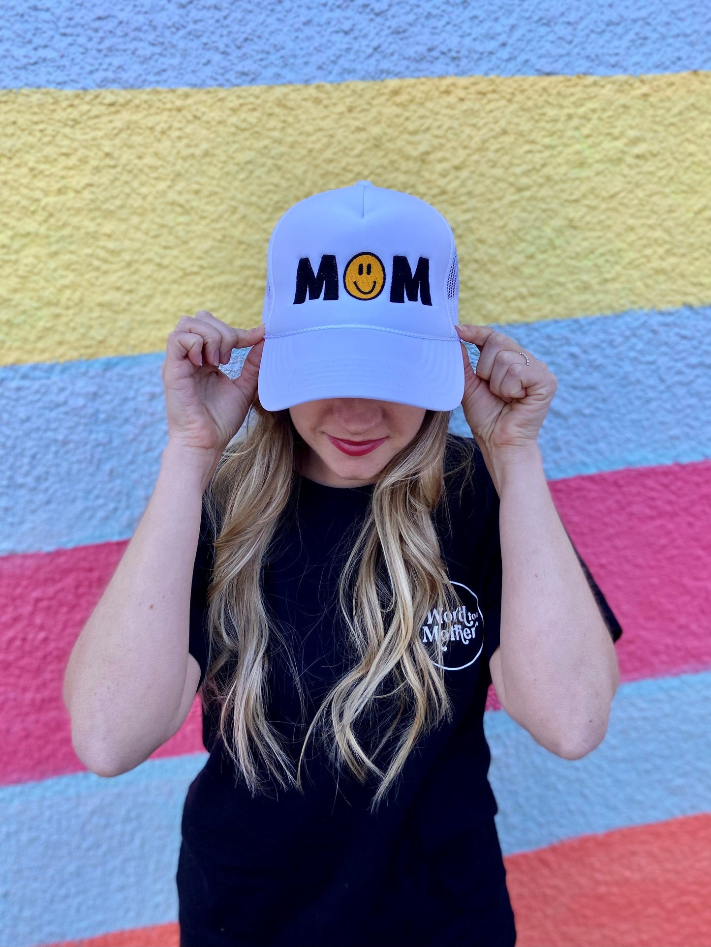 All Smiles Mom Trucker Hat