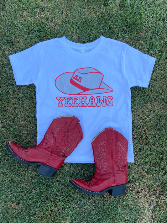 Yeehawg Hat Toddler Tee-2 Colors Available