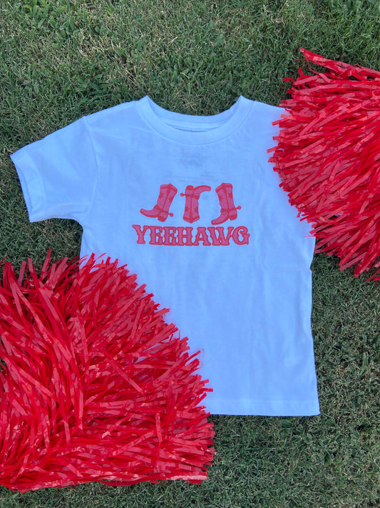 Yeehawg Boots Toddler Tee-3 Colors Available