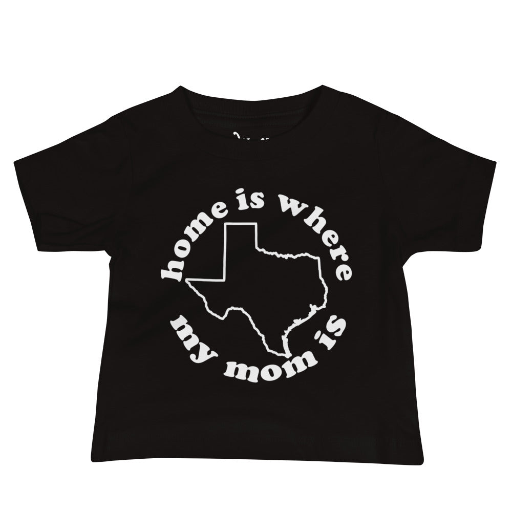 Texas Baby Tee-Black