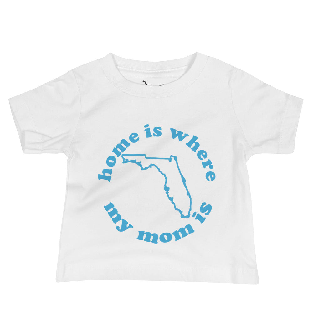 Florida Baby Tee-Ocean Blue