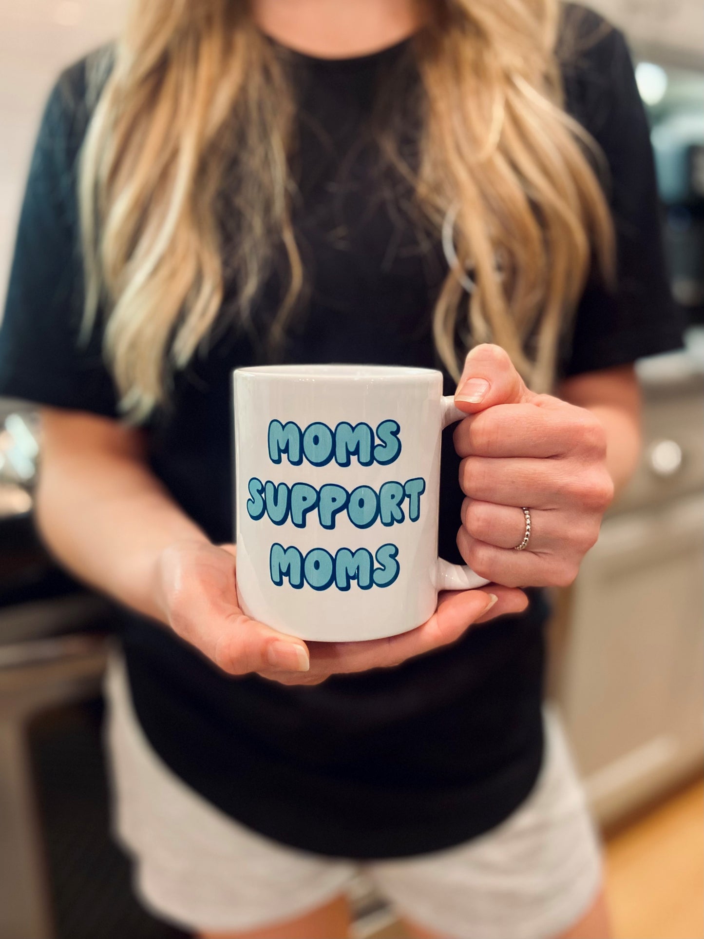 Moms Support Moms Mug-Teal